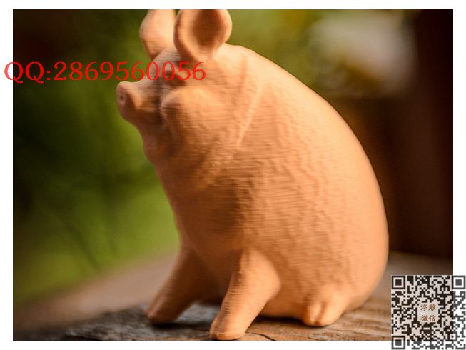 懒惰的小猪_STL圆雕图立体模型3d打印核雕精雕图浮雕图