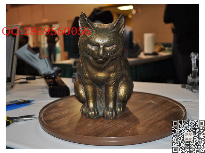 猫雕像1_STL圆雕图立体模型3d打印核雕精雕图浮雕图