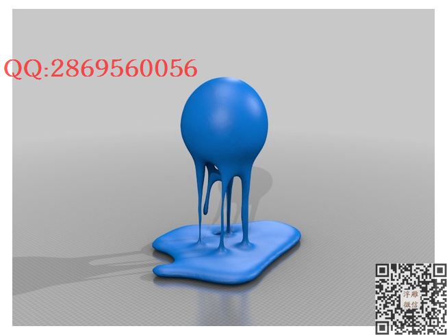 融化的球_STL圆雕图立体模型3d打印核雕精雕图浮雕图