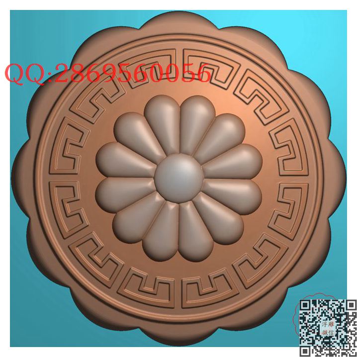 仿古花卉月饼印饼模糕点模具_圆形中秋月饼模具月饼模子精雕图浮雕图