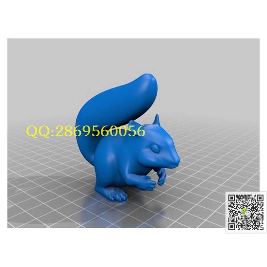 小松鼠STL_STL圆雕图3d打印三维立体模型精雕图浮雕图
