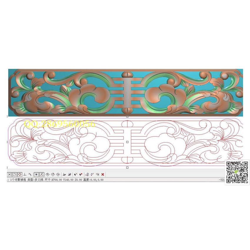 HB120藏式镂空寿花板700-140_藏式花板藏式洋花围板精雕图浮雕图