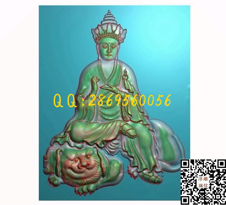 地藏王65-100-5_人物佛像童子小孩精雕图浮雕图