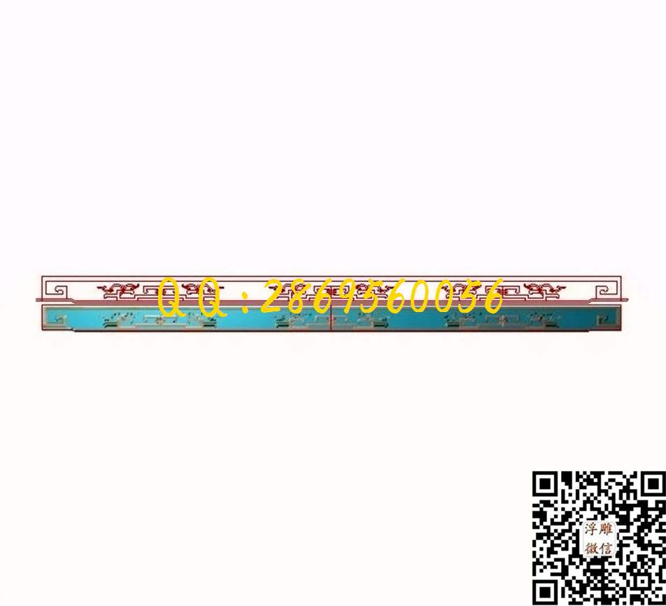 沙发前板2021-90_横洋花牙板裙板围板花边精雕图浮雕图